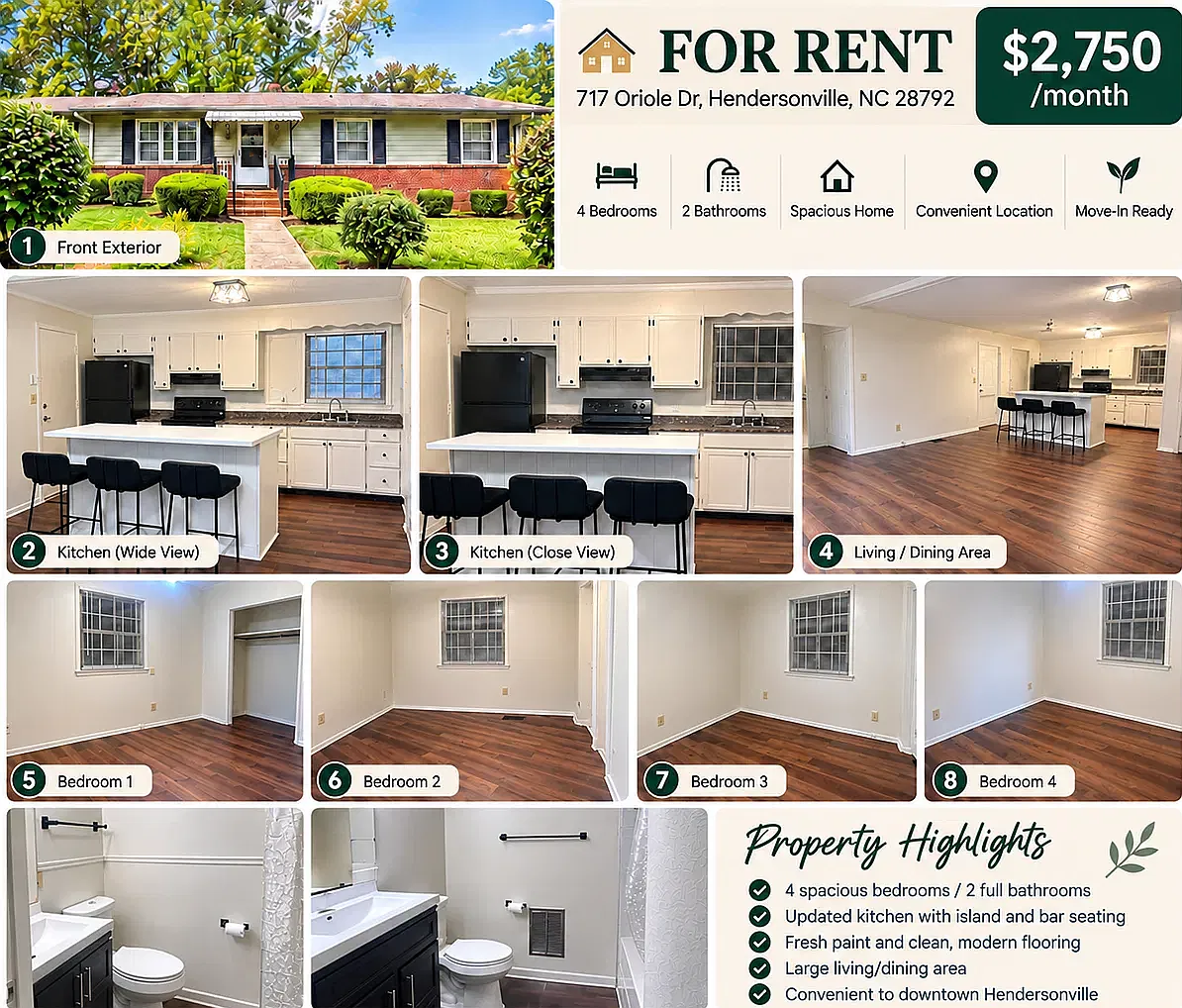 4 bed, 1368 sqft, $2,750 — Photo 1