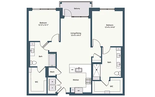 Floor plan 2A2