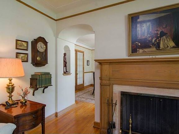 fireplace in living room
