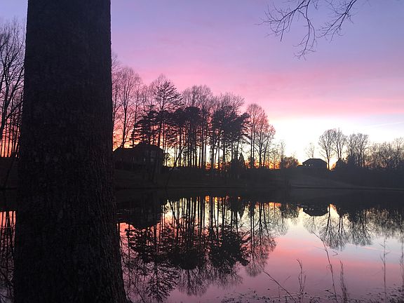 Sunset view from living area