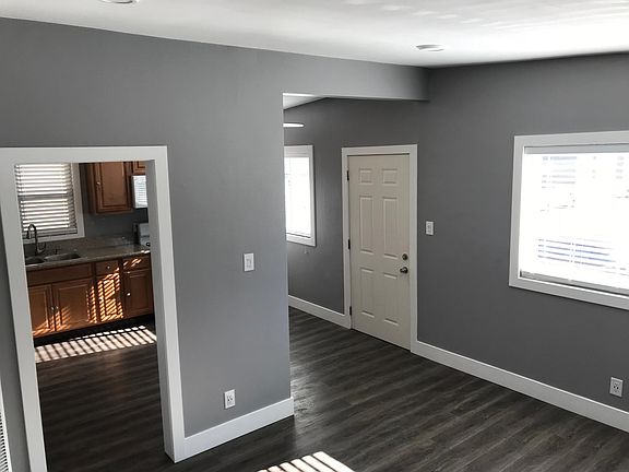 Living room looking to front door