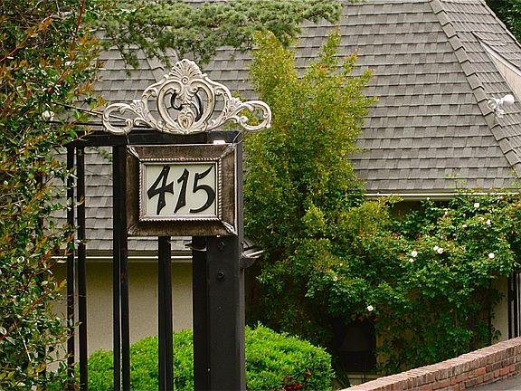 Long gated private driveway