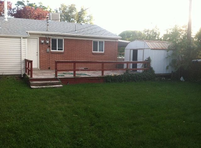 Good sized fenced backyard
