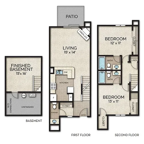 Floor plan Trentwood Townhome