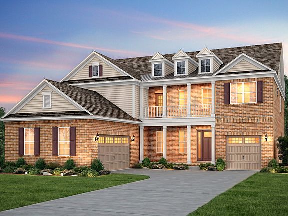 Stonegate Exterior 6 features brick, siding and double covered front porch