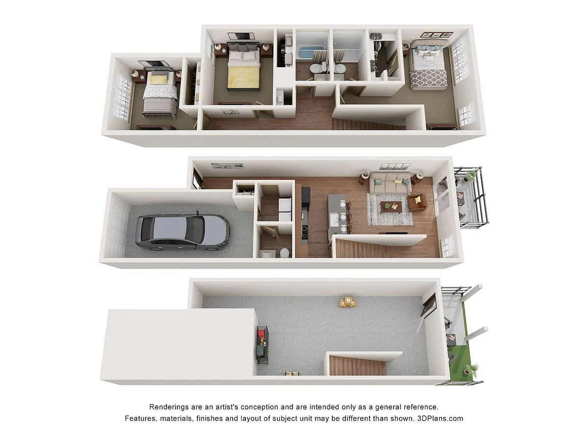 Floor plan B1B - The Beaumont with Unfinished Basement