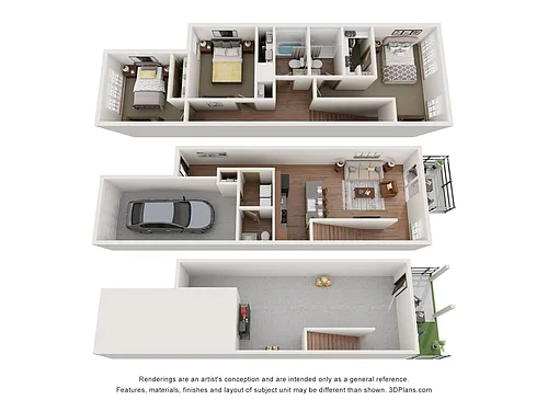 Floor plan B1B - The Beaumont with Unfinished Basement