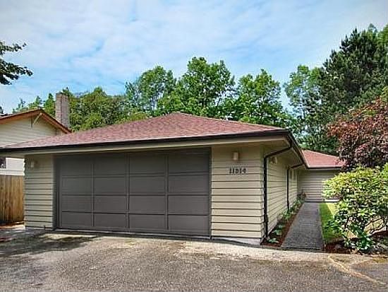 Large two-car garage with plenty of room for storage