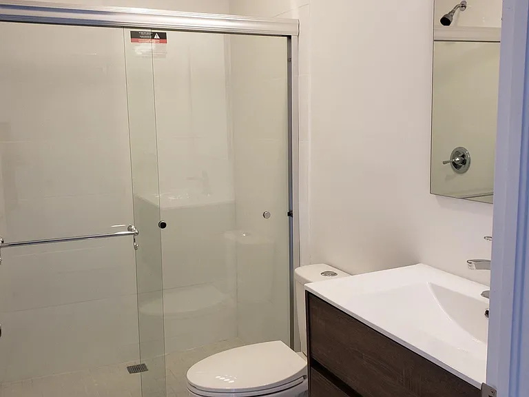 Master bathroom in the master suite.