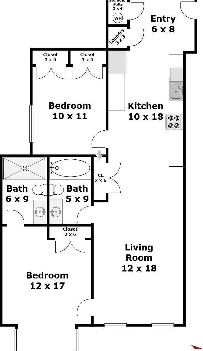 2 bed, 1150 sqft, $3,400 — Photo 4
