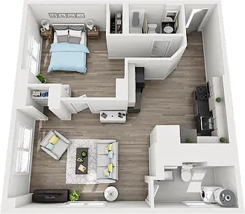 Floor plan One Bedroom
