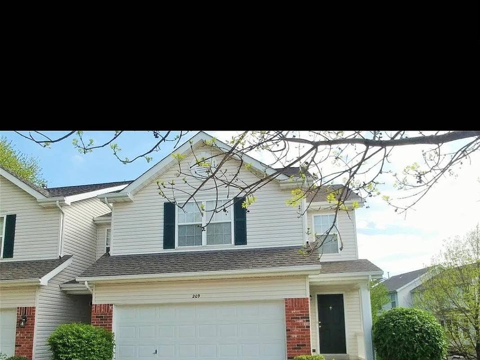 Front View with 2 car garage.
