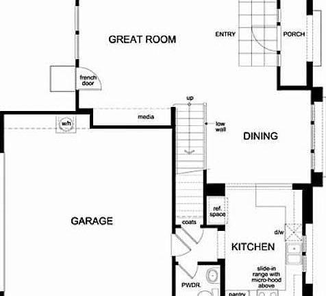 Builder's Map of First floor
