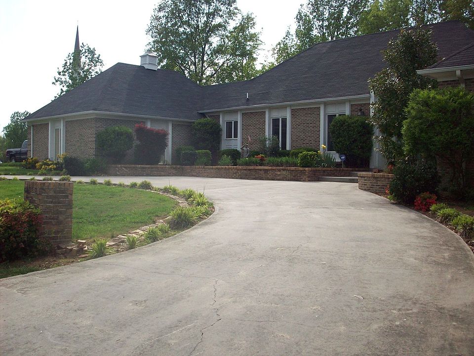 Facing the garage