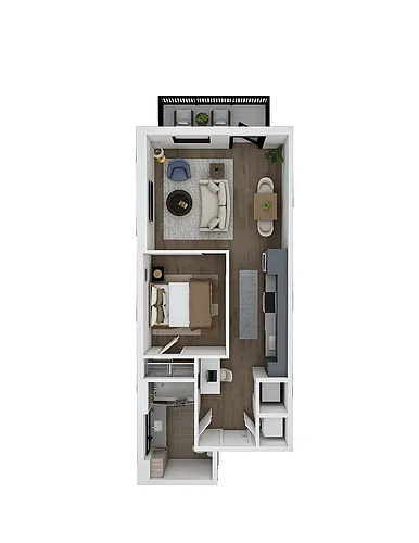 Floor plan Studio-ST-1