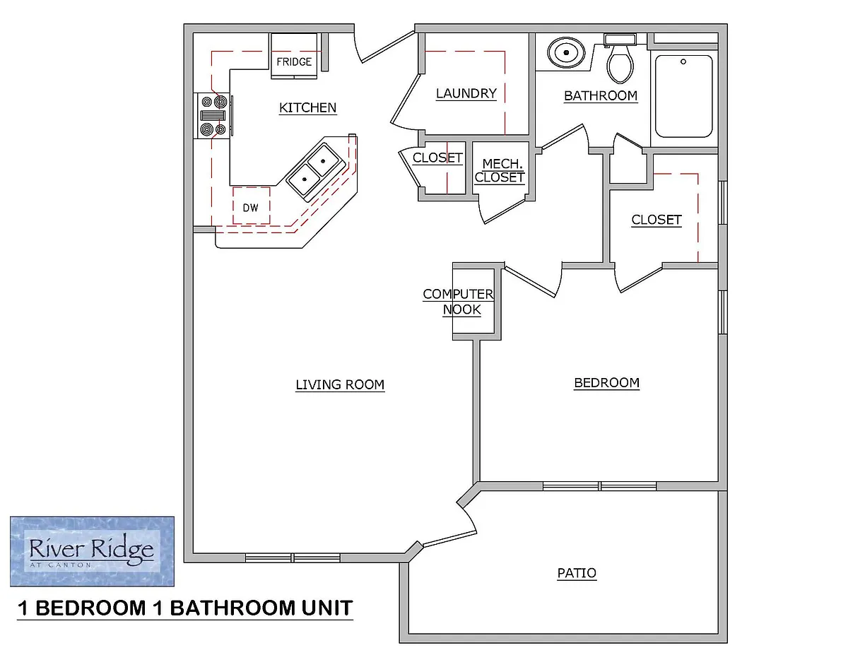 Floor plan One Bedroom