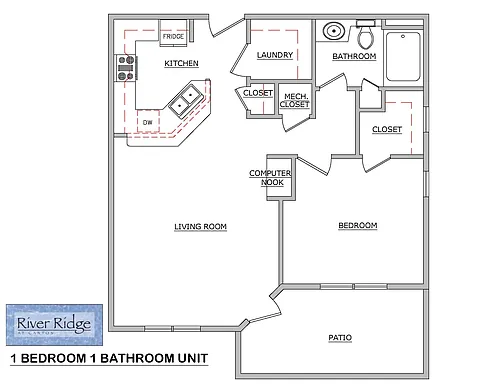 Floor plan One Bedroom