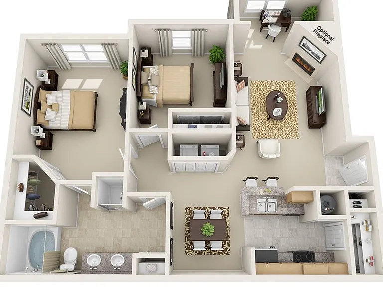 2 Bedroom | 1 Bath | 1108 SF 2 Bedroom | 1 Bath | 1108 SF