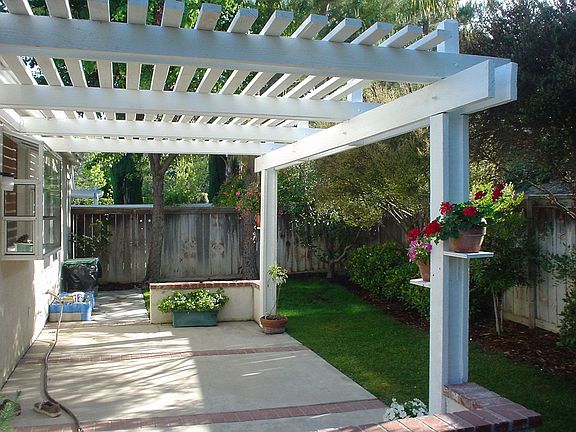 Backyard - Newly rebuilt patio cover