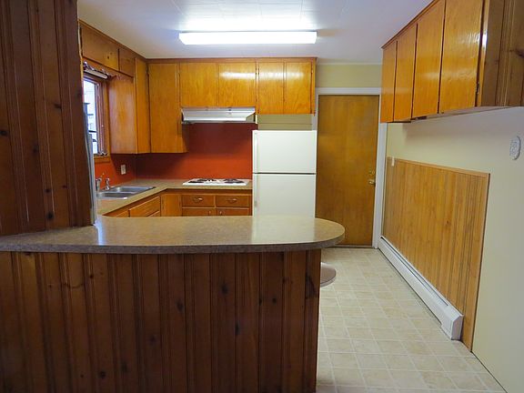 kitchen with door into garage