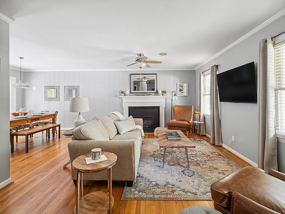 Living Room with Electric Fireplace
