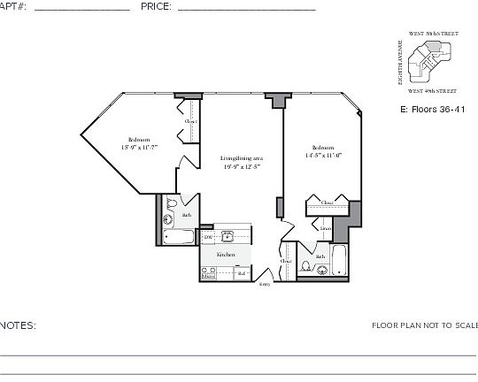 2nd image of 250 W 50th St APT 39E