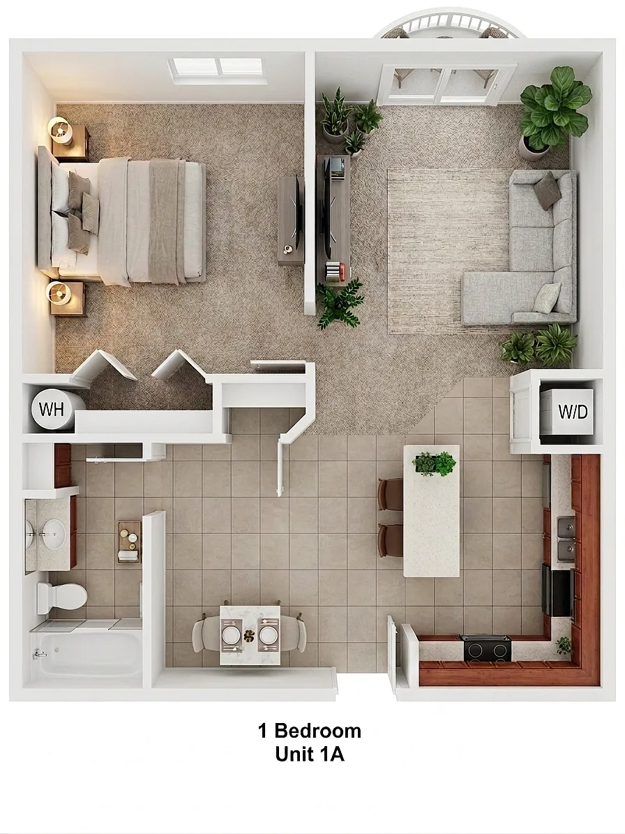 Floor plan One Bedroom