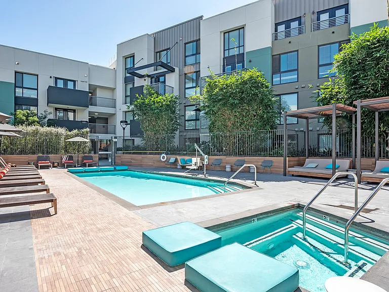 Outdoor Pool + Lounge Chairs