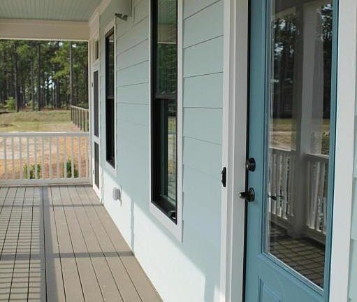 front porch overlooking greenspace