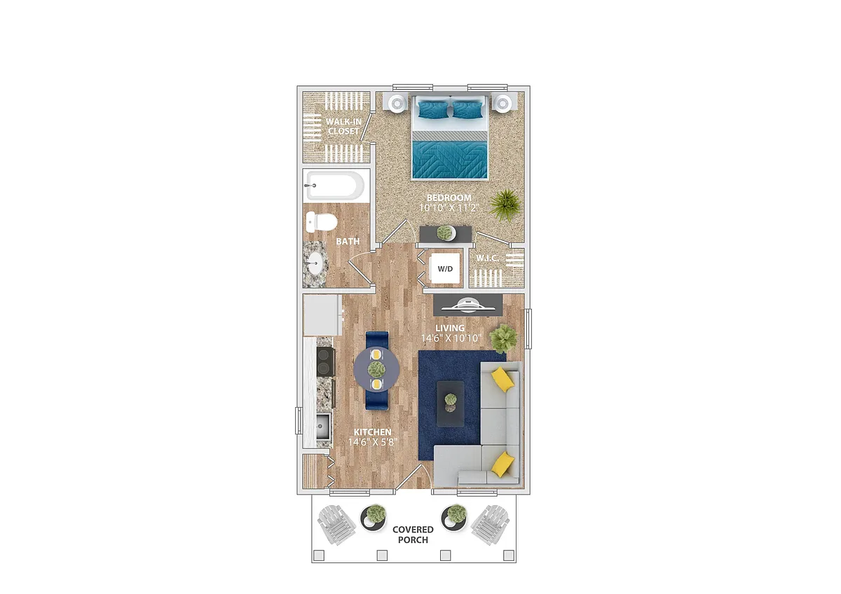 Floor plan A1 With Garage