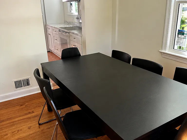 Separate dining area