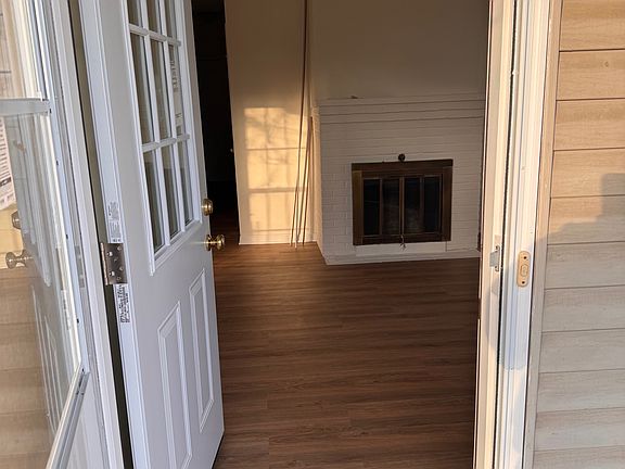Looking into the living room from entry porch