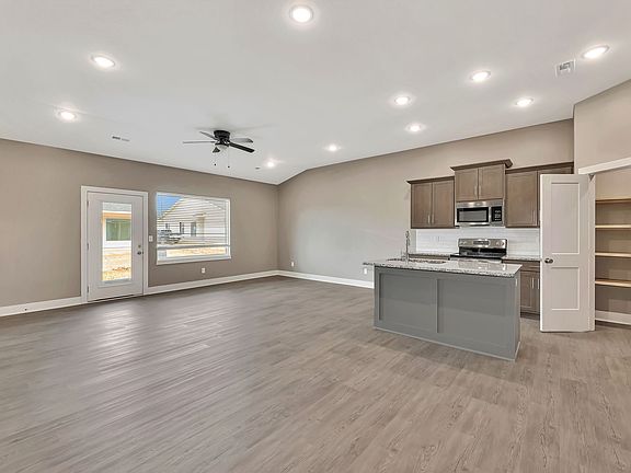 view to kitchen/dining 
walk in pantry