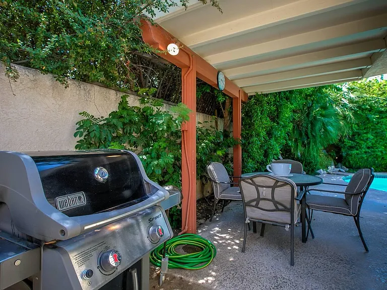 Weber propane barbecue grill.