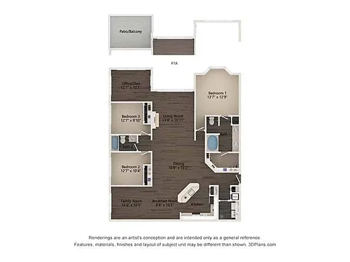 Floor plan Van Gogh - Upgraded
