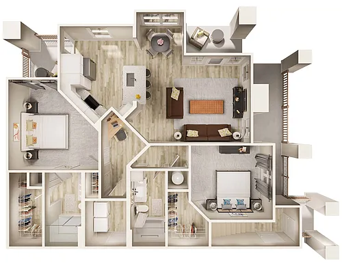 Floor plan B2-L-ANSI