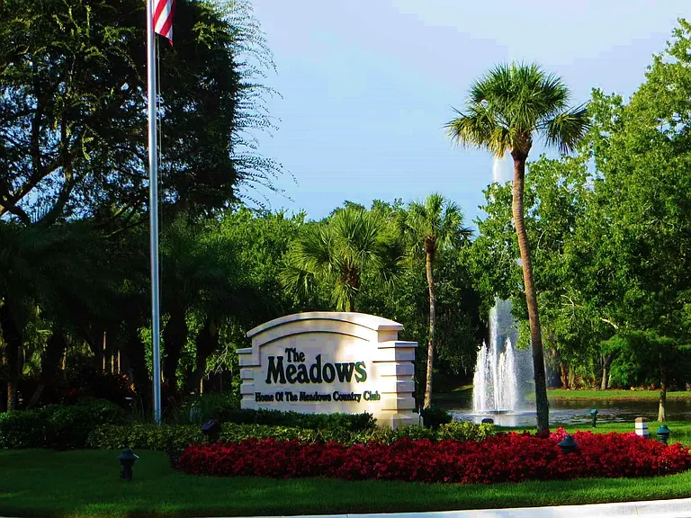 Entrance to the Meadows.