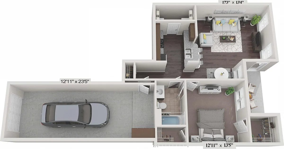 Floor plan Aspen with Garage