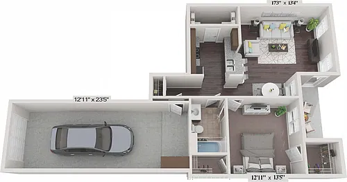 Floor plan Aspen with Garage