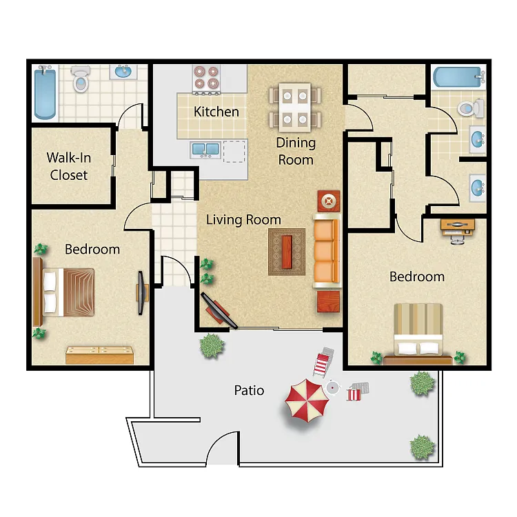 Floor plan Plan D