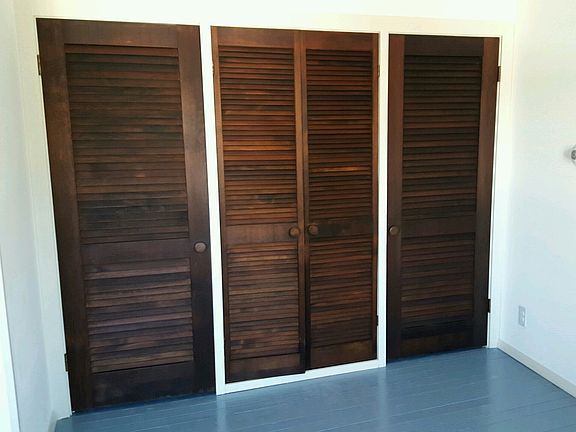 Master bedroom closets