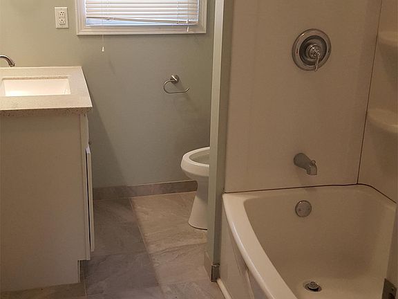 Recently updated bathroom.