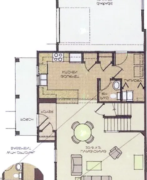 1st floor: living room, dinning area, laundry room, kitchen with a pantry closet, 3 closets.