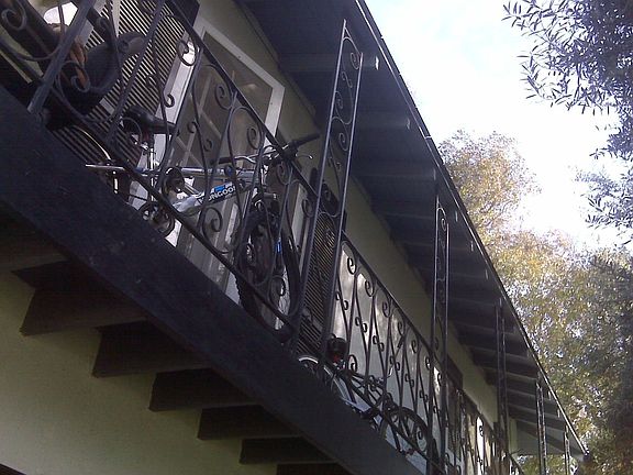 Top Story Balcony towards the frontyard.