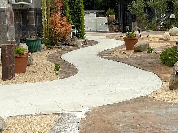 Walkway in Front of House