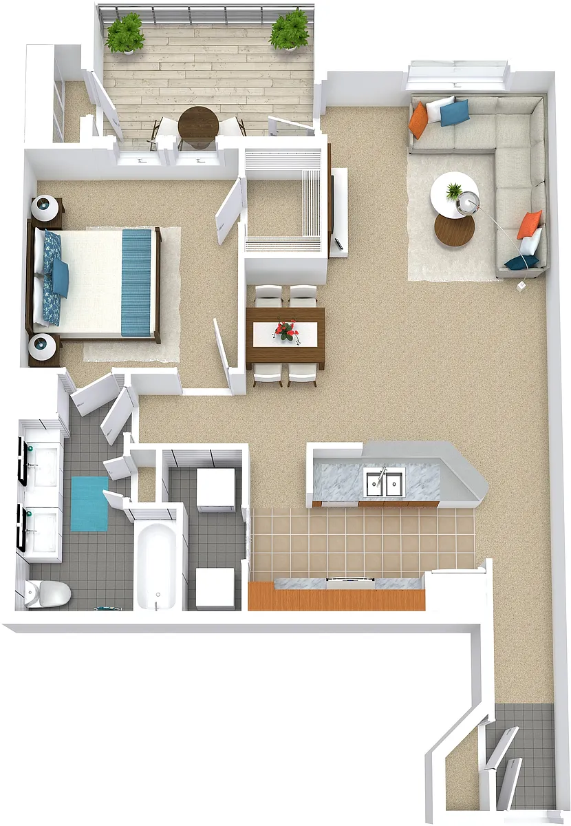 Floor plan 1x1 779sf Reno - A5