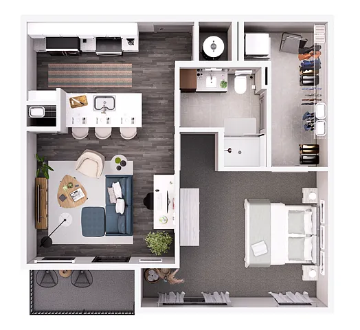 Floor plan Park-1D
