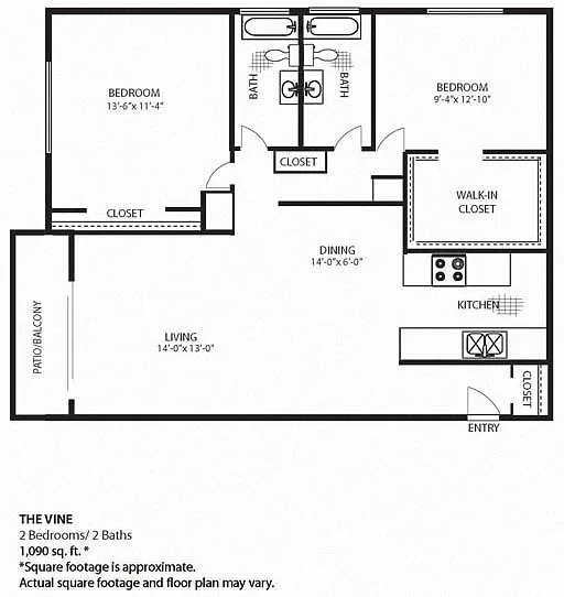 Floor plan The Vine Premium