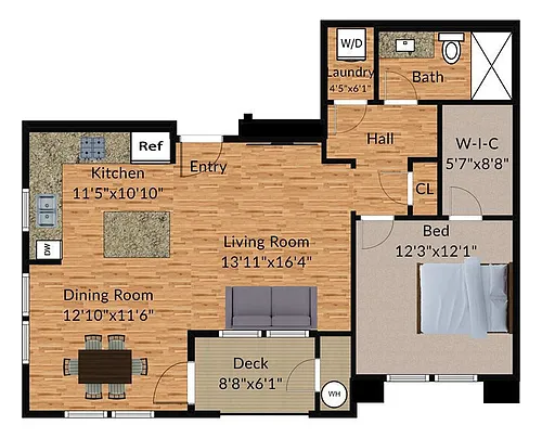 Floor plan 1DX