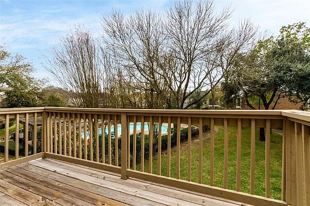 Small deck off of Master Bedroom
